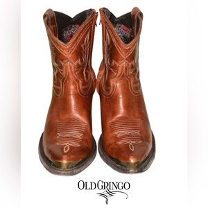 Old Gringo Toluca Ankle Boot Leather Zip Women US 8.5 B HANDMADE